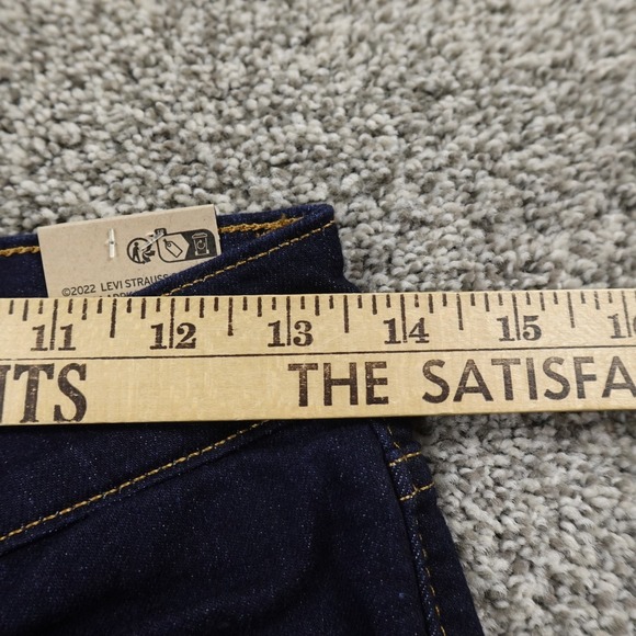 NEW Levis Jeans Womens 27 Blue Denim Pants 725 High Rise Boot Stretch Western - Picture 6 of 15